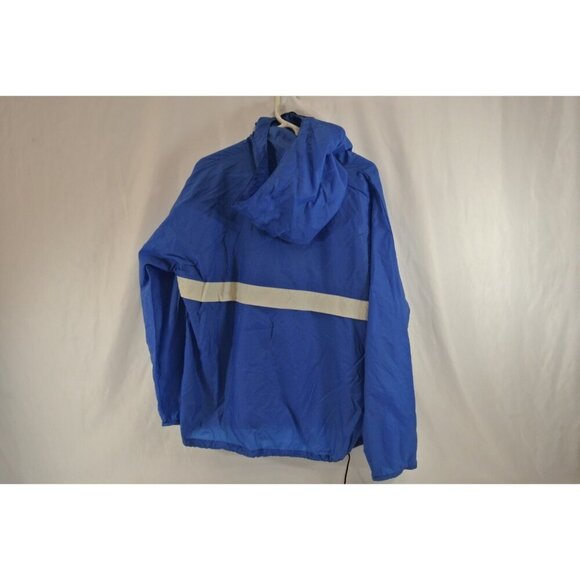 Vancouver Province News Vtg Pullover Windbreaker Blue 100% Nylon Mens Large - Picture 9 of 12